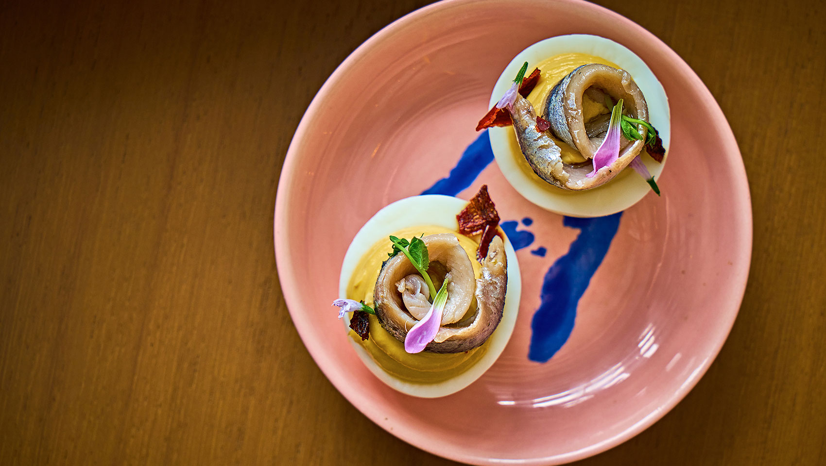 deviled eggs with anchovies