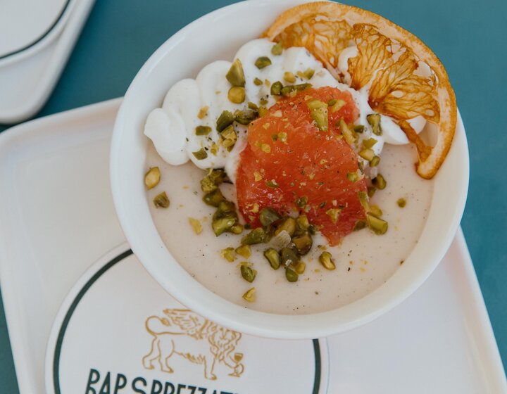 A dessert at Bar Sprezzatura